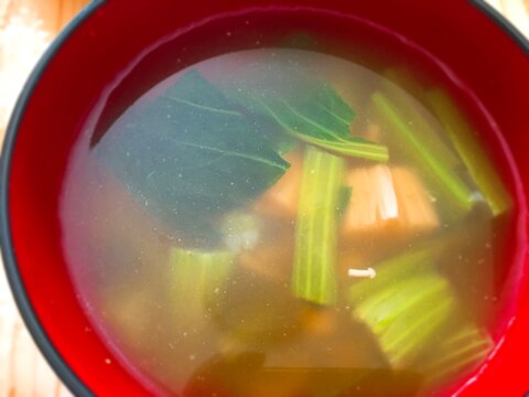 小松菜のえのきのスープ